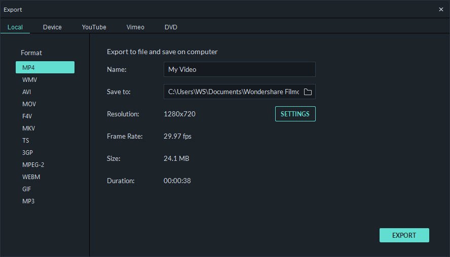 output video