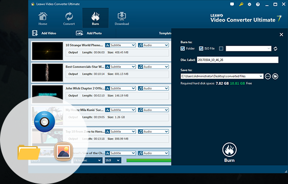 create DVD Blu-ray disc
